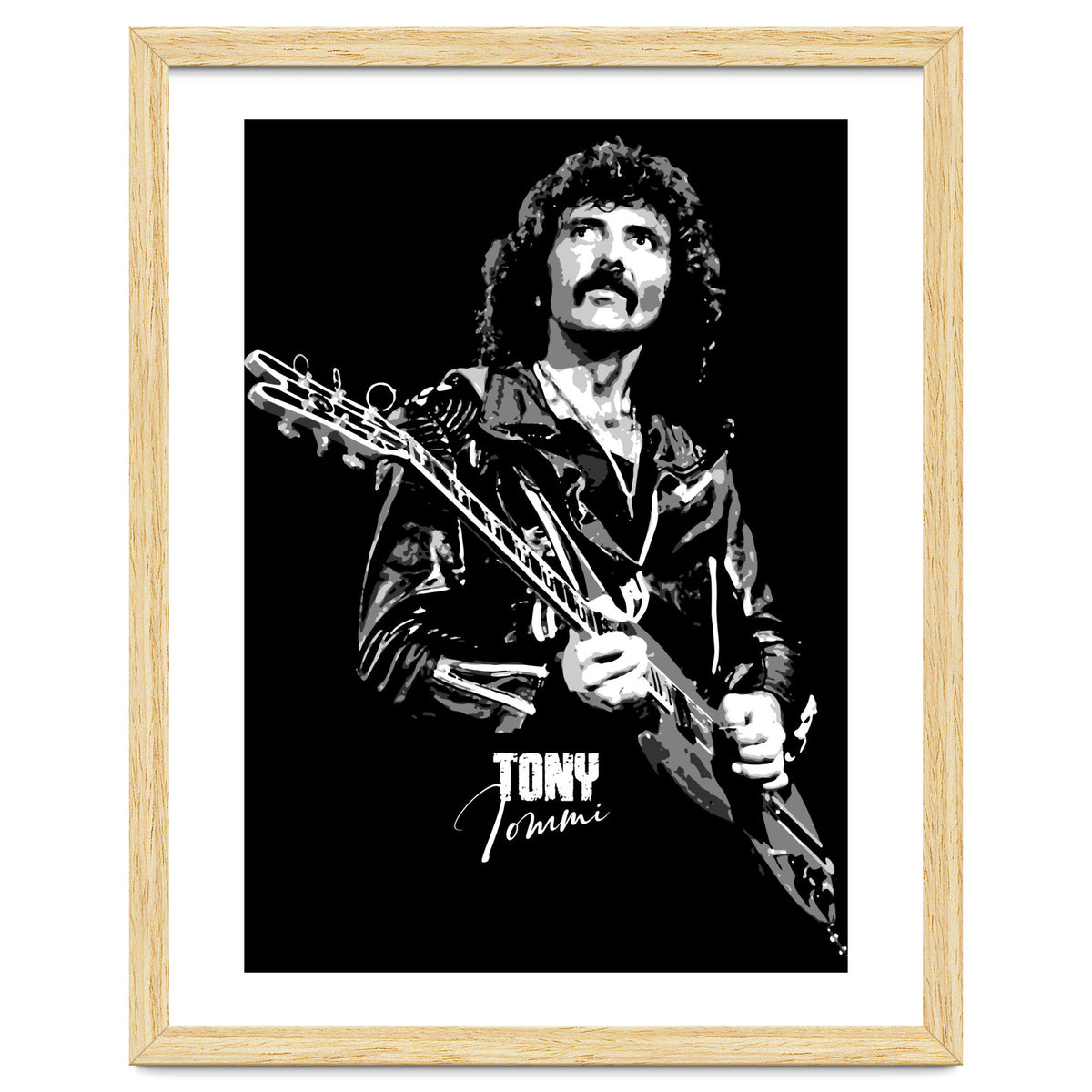 Tony Iommi American Musician Legend In Grayscale