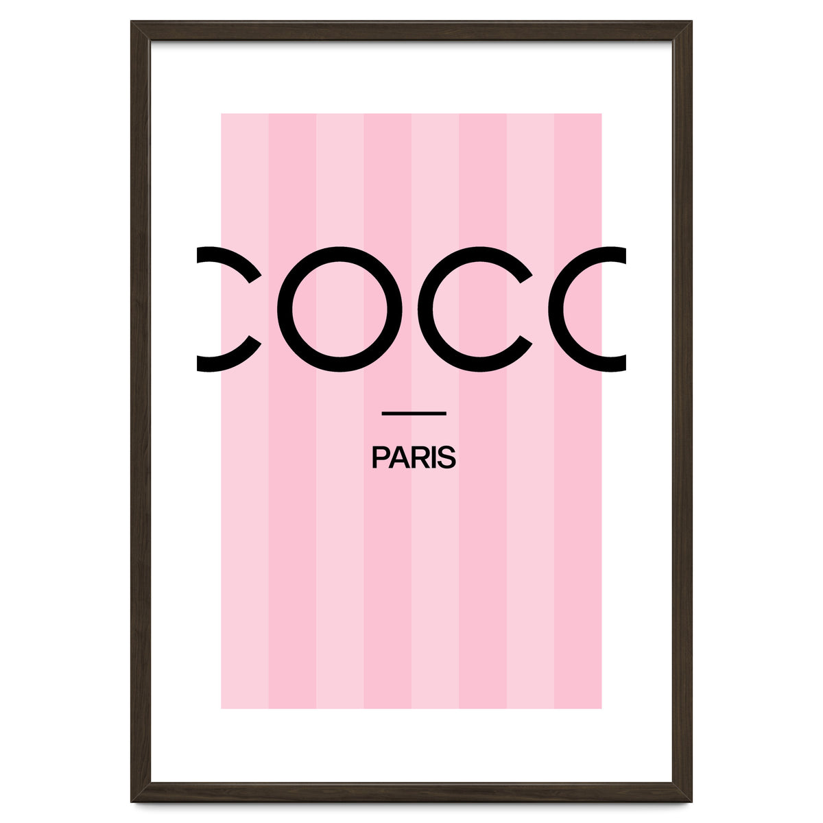 Paris Fashion Quote Art, Coco Chanel, Chic Decor