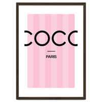 Paris Fashion Quote Art, Coco Chanel, Chic Decor