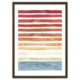 Watercolour Sunset Stripes Orange thumbnail
