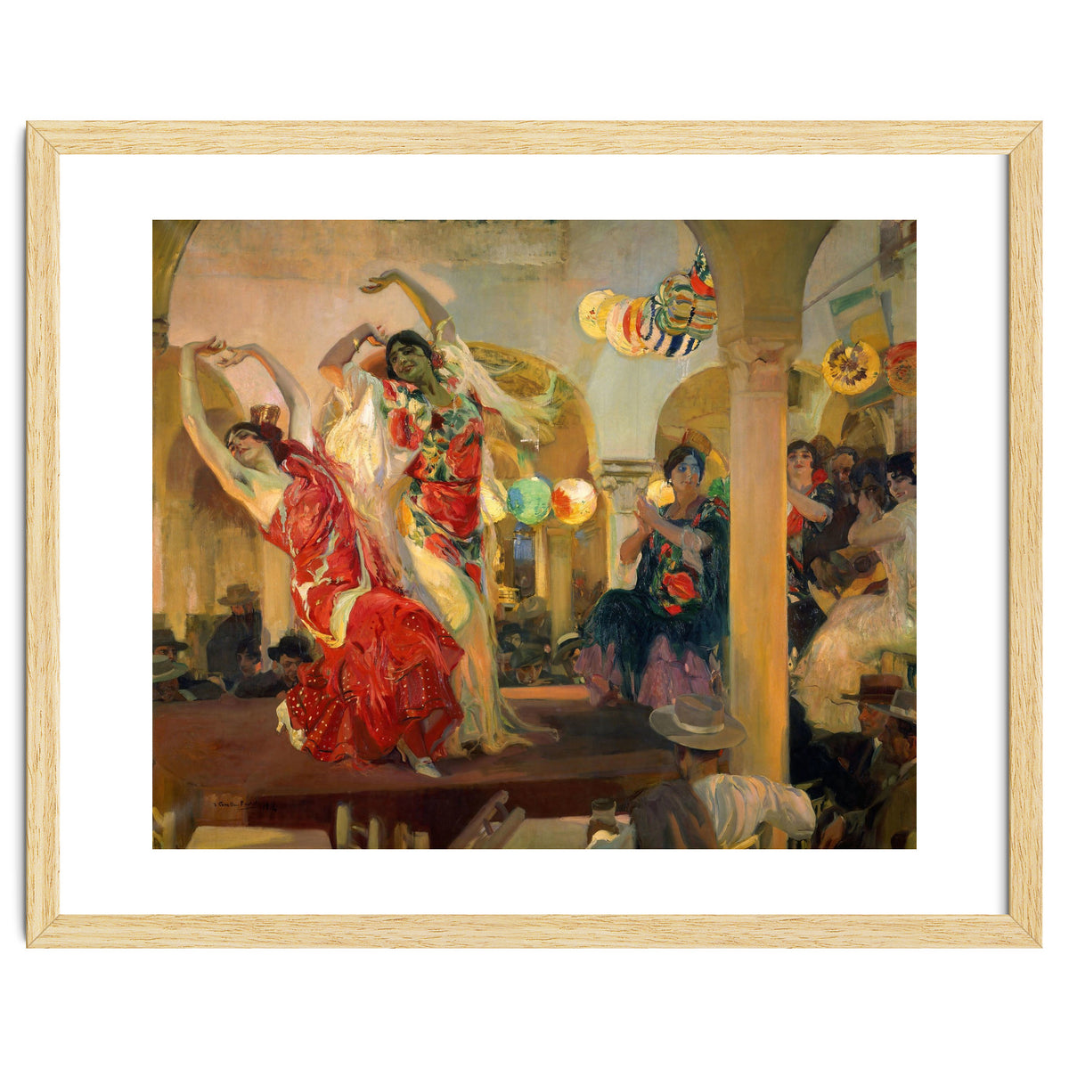 Spanish school. Joaquin Sorolla (1863-1923). Spanish school. Women dancing flamenco at the café N...