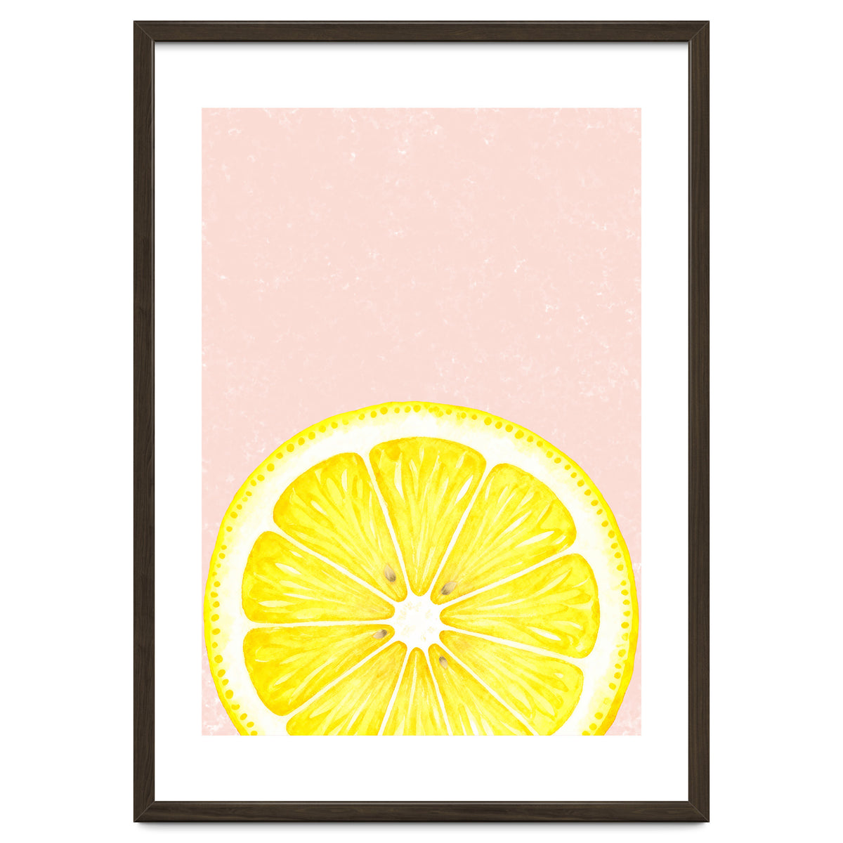 Lemon Slice, Fresh Citrus Kitchen Summer Art