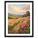Serene Wildflower Meadow at Sunset Oil Painting thumbnail
