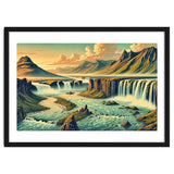 Vintage Iceland, Landscape Poster thumbnail