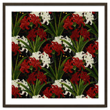 Red and White Spider Lily Flower Print Elegant Botanical Japanese Inspired Floral Artwork thumbnail