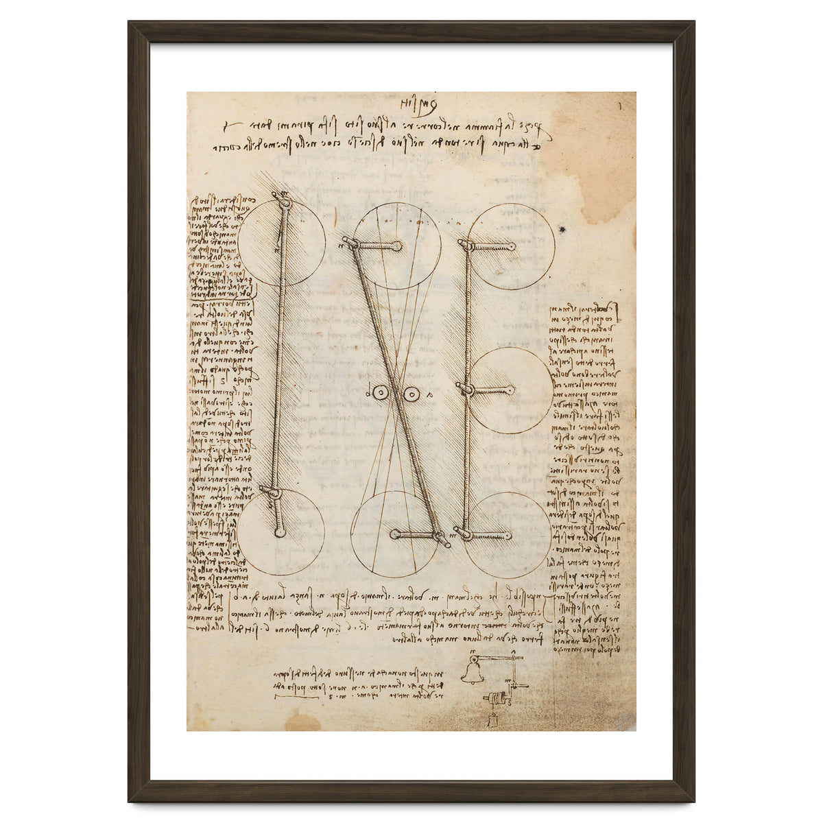 Folio f 1r. Codex Madrid I (Ms. 8937) "Treaty of statics and mechanics", 192 folios with 384 page...