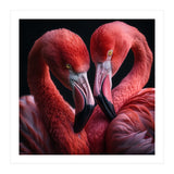Two Flamingos Together (Print Only) thumbnail