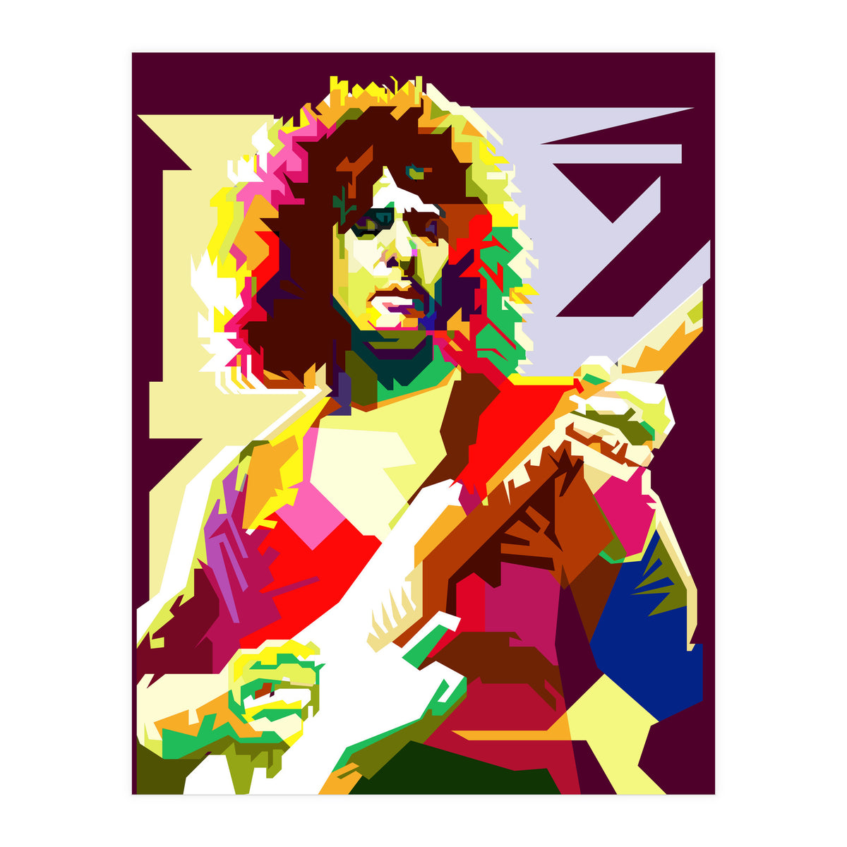 Ritchie Blackmore Deep Purple Guitarist (Print Only)