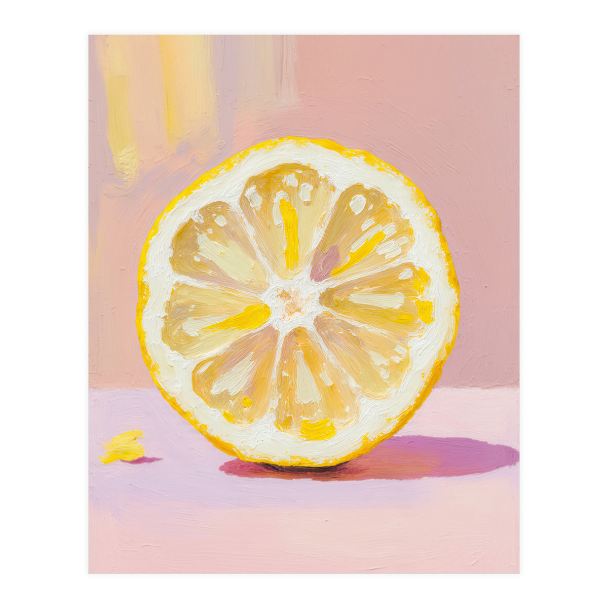 Lemon Slice – Modern Still Life Food (Print Only)