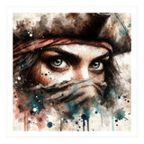 Watercolor Pirate Woman #1 (Print Only) thumbnail