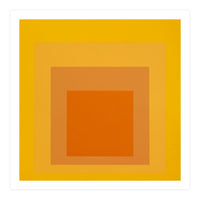 JOSEF ALBERS - HOMAGE TO THE SQUARE YELLOW ORANGE 2. HIGH RESOLUTION (Print Only)