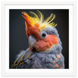 Cute Cockatoo Bird Portrait Colorful Crest thumbnail