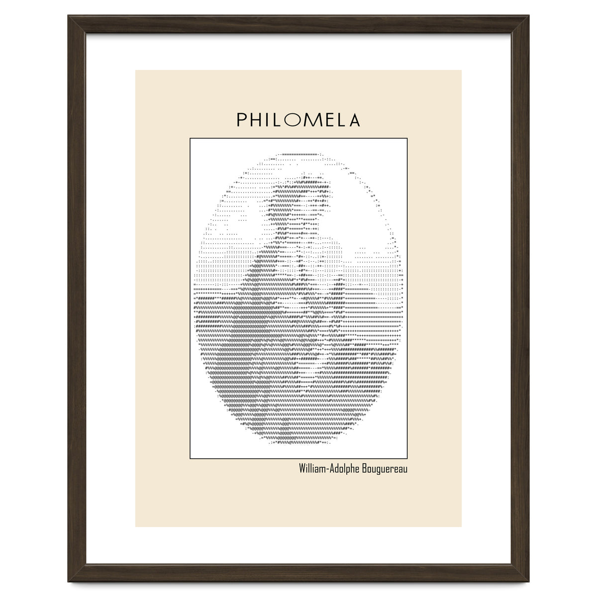 Philomela – William Adolphe Bouguereau (1861) – Ascii Art