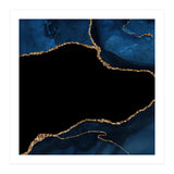 Navy & Gold Agate Texture 04  (Print Only) thumbnail