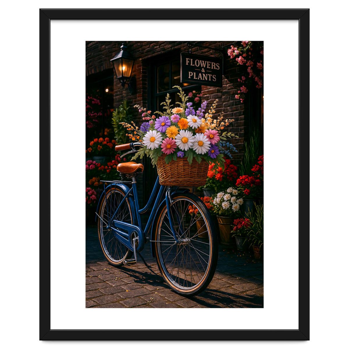The Aesthetic of a Bicycle at a Flower Shop