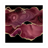 Burgundy & Gold Glitter Agate Texture 03  (Print Only) thumbnail