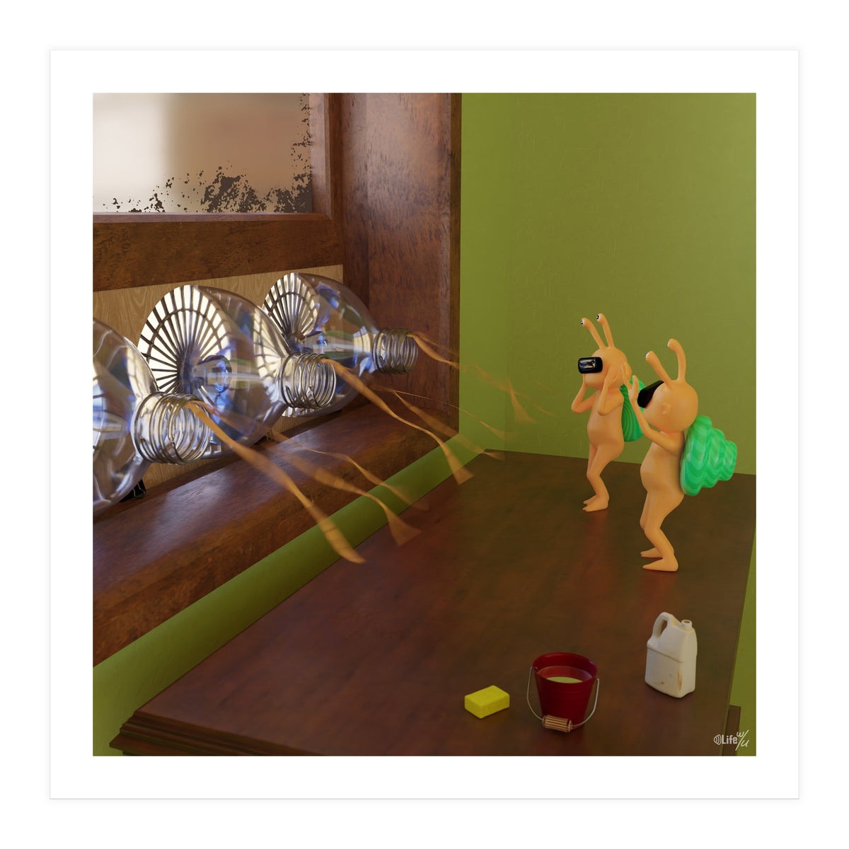 Sustainable Air Cooling System (Lwuba 037 Air Cooler 02) (Print Only)