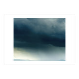 Storm Rain Clouds Watercolor Painting Blue Minimal Dark Sky Graphic (Print Only) thumbnail
