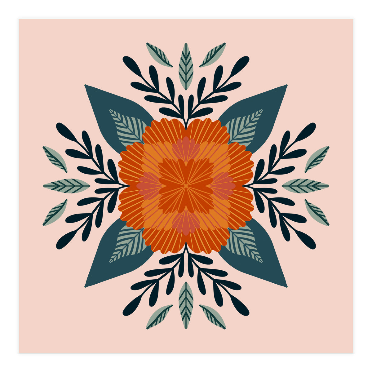 Orange Flower (Print Only)