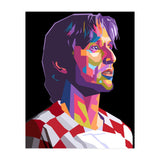 Luka Modric pop art portrait (Print Only) thumbnail