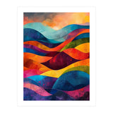 Abstract Rainbow Mountain Landscape (Print Only) thumbnail