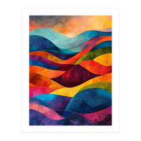Abstract Rainbow Mountain Landscape (Print Only)