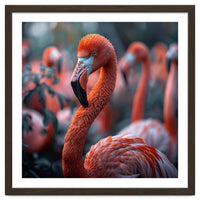 Beautiful Close Up Of A Pink Flamingo Bird