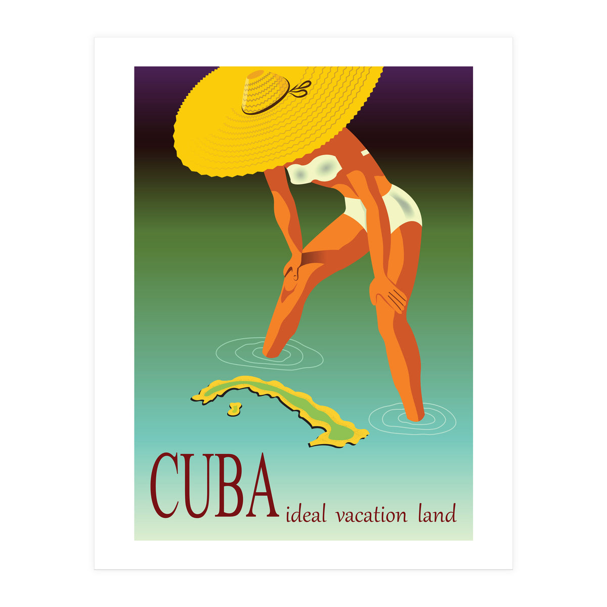 Cuba, Ideal Vacation Land (Print Only)