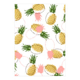 Pineapples & Pine Cones, Eclectic Tropical Nature Illustration, Quirky Fun Fruit Food Graphic Design (Print Only) thumbnail