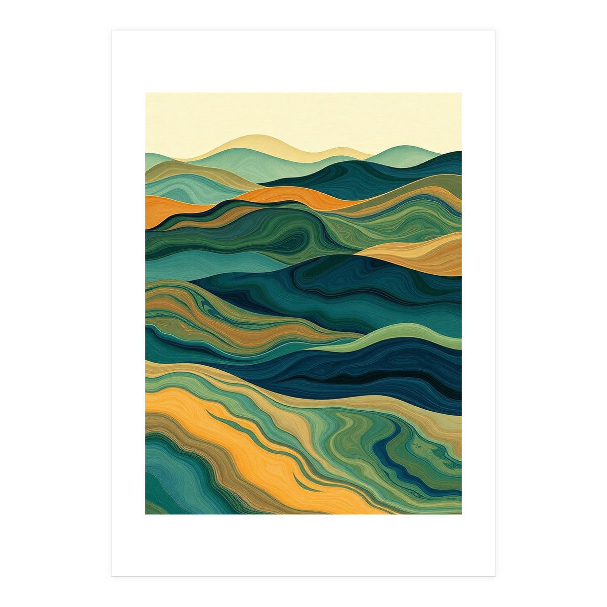 Rolling Hills of Oceania (Print Only)