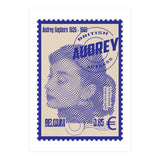 Audrey Hepburn Stamps Art (Print Only) thumbnail