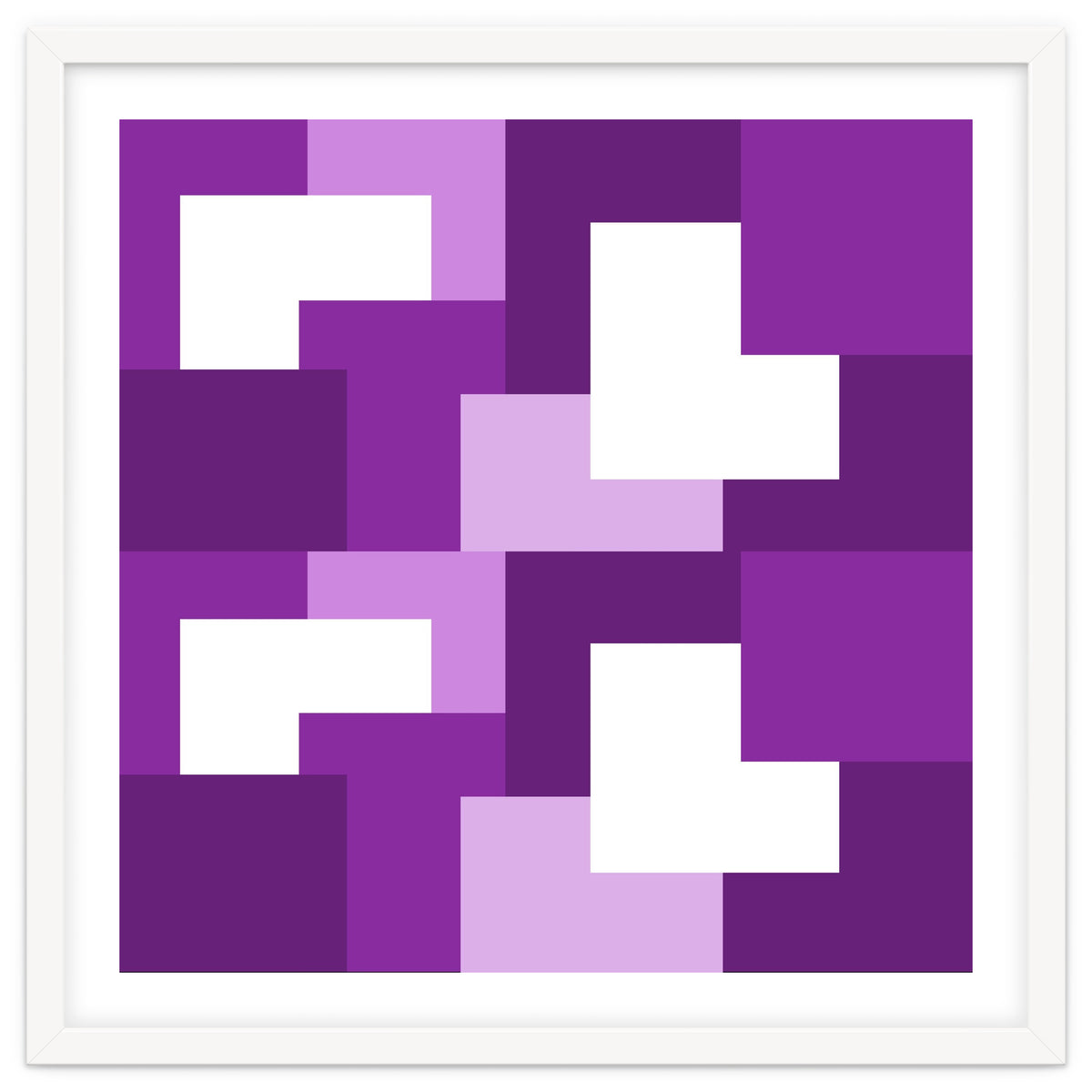 Purple Abstract Square Tiles