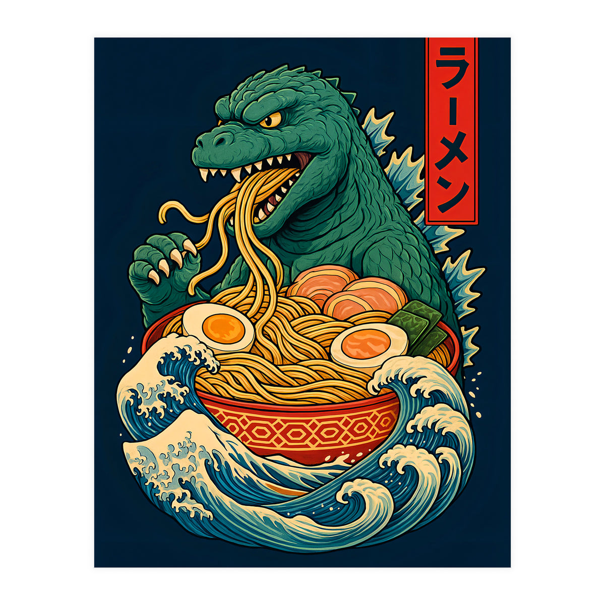 Ramen Godzilla (Print Only)