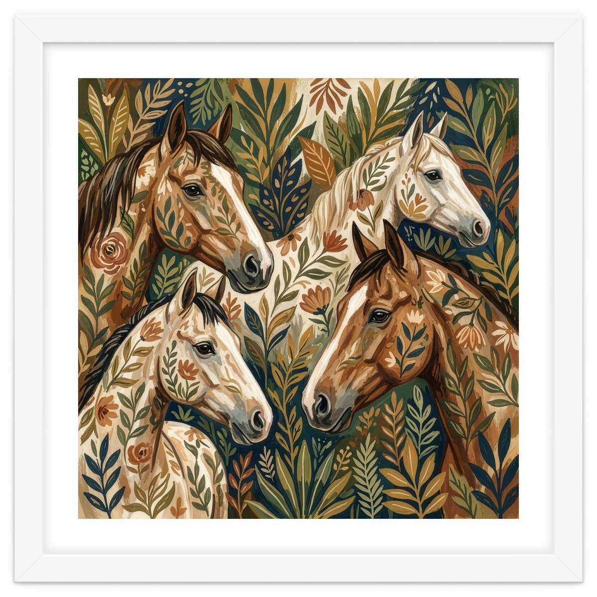 Equestrian Floral Harmony
