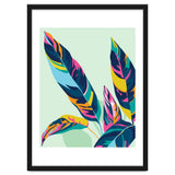 Dopamine Botanical, Colorful Tropical Banana Leaves, Plants Jungle Eclectic Contemporary, Bohemian Nature Forest thumbnail