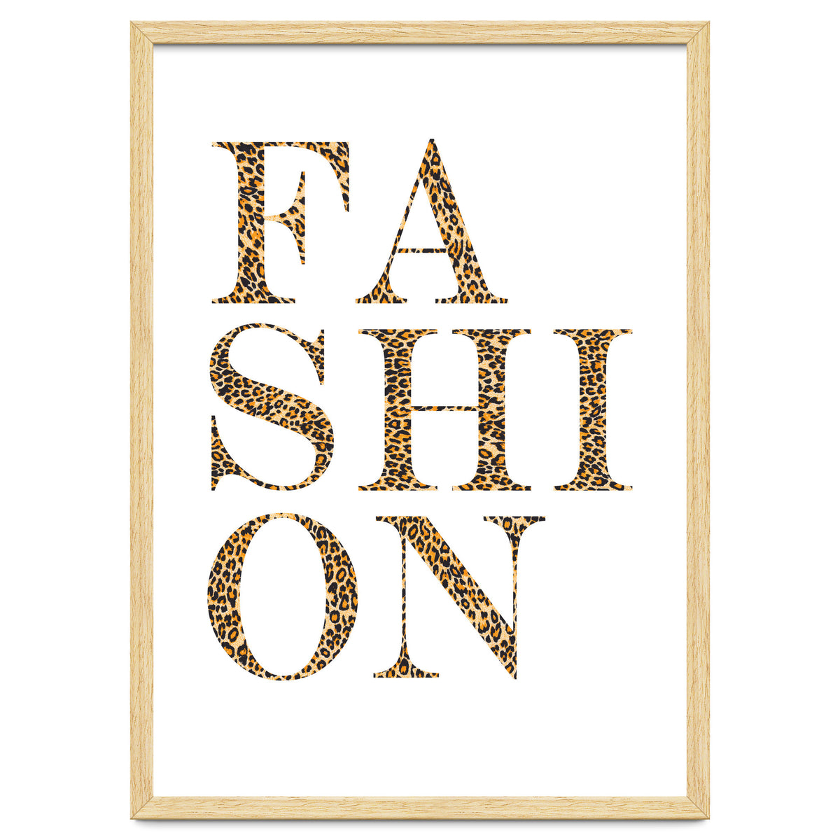 Fashion, Leopard Print Letters, Modern Chic decor