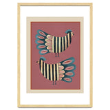 Striped Bird Pair I thumbnail