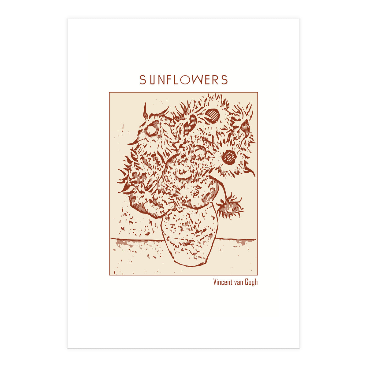 Sunflowers – Vincent Van Gogh (Print Only)