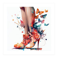 Butterfly Heels Splash (Print Only)