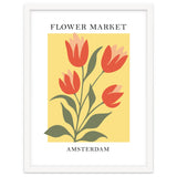 Amsterdam Flower Market - Modern Colorful Botanical Print thumbnail