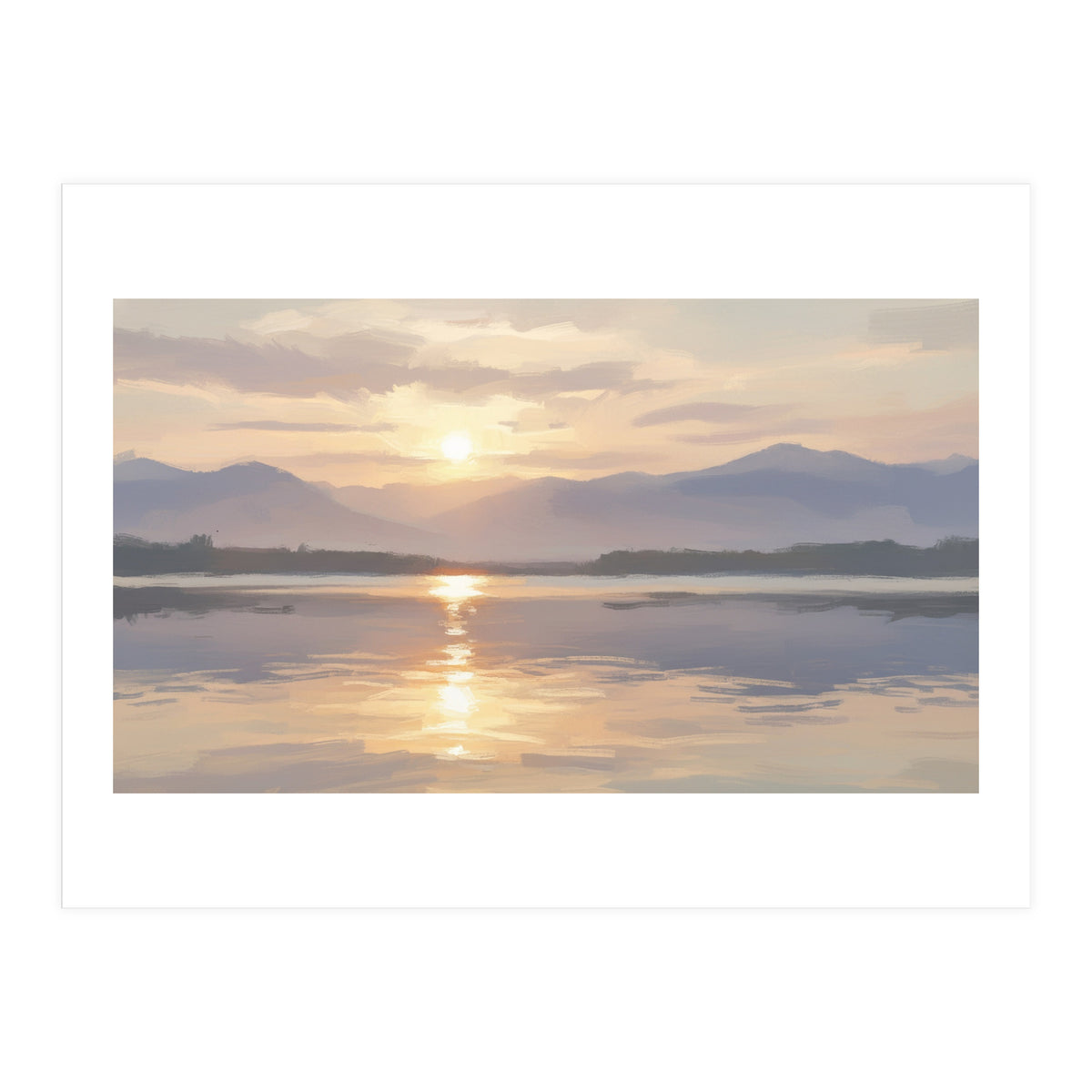 Golden Horizon at Dusk (Print Only)
