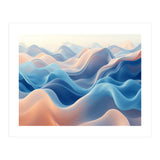 Ethereal Fluid Waves Abstract Art (Print Only) thumbnail