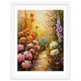 Golden Hour Summer Garden Path Oil Painting thumbnail