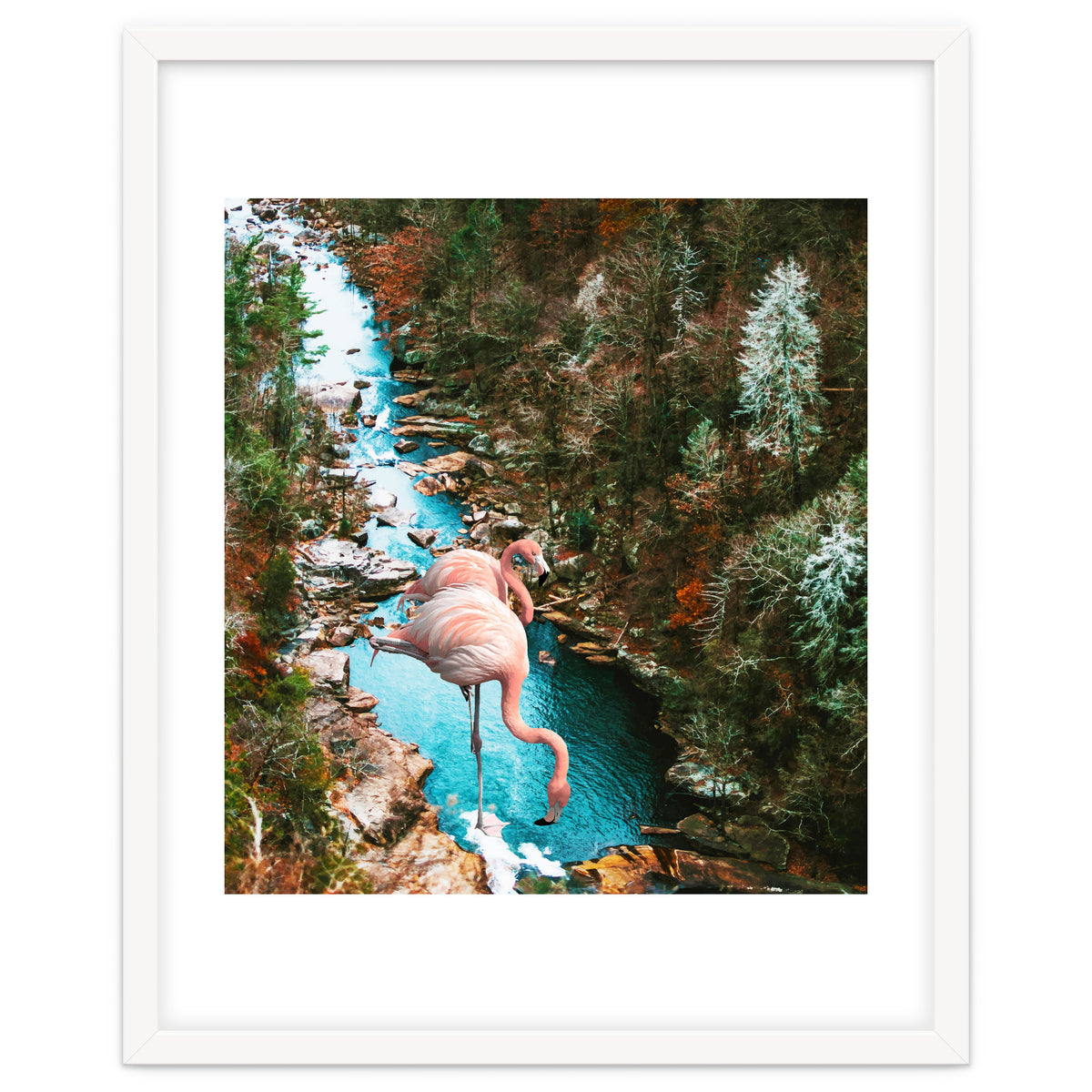 Flamingo Forest #society6 #decor #buyart