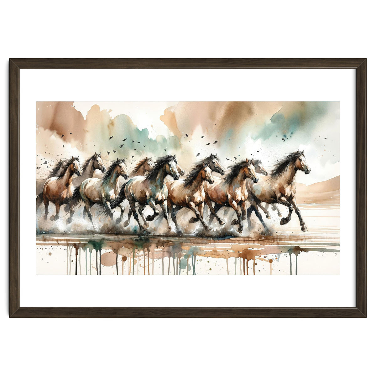 Running Horses Panorama