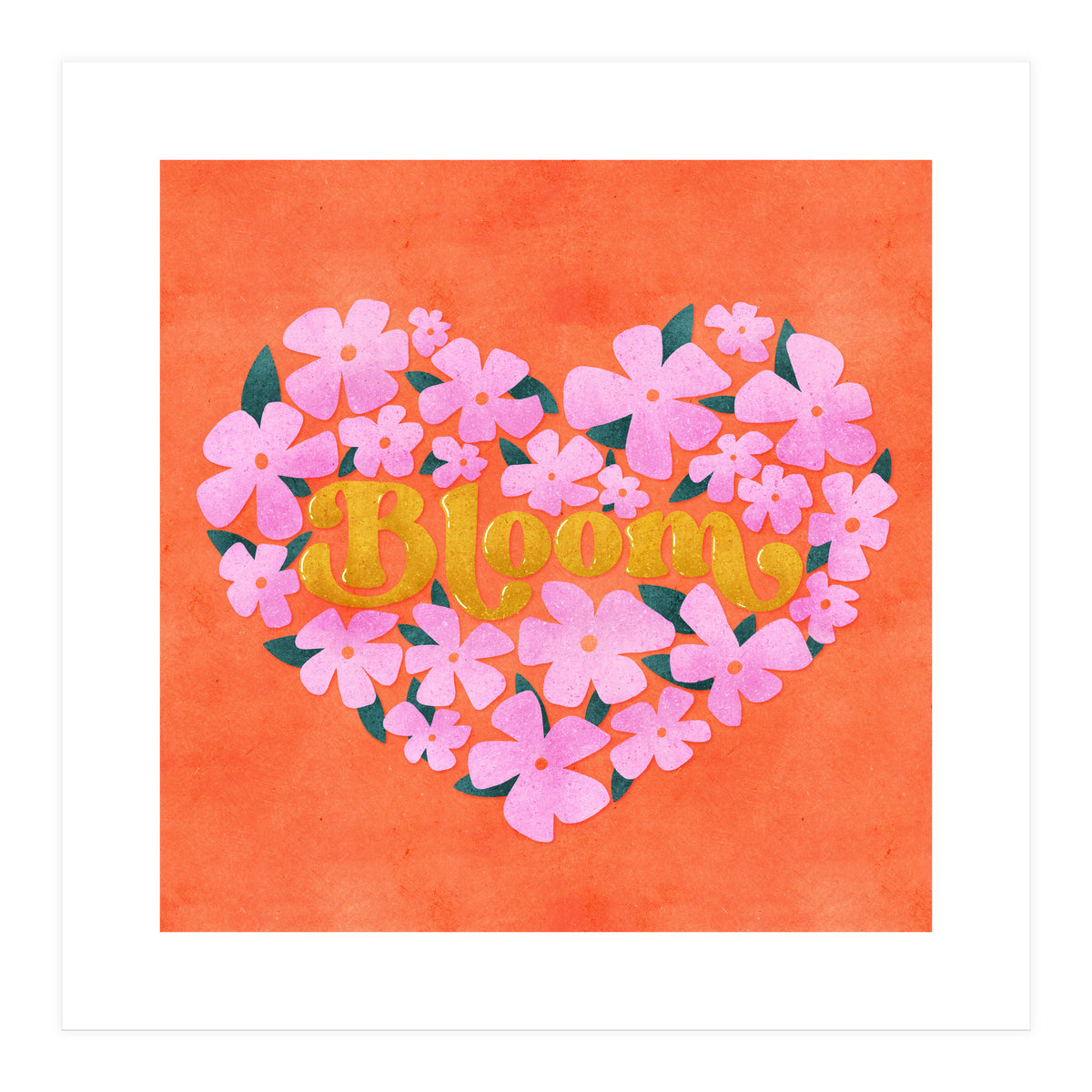Bloom Floral Heart (Print Only)