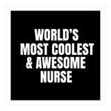 World's most coolest and awesome nurse (Print Only) thumbnail