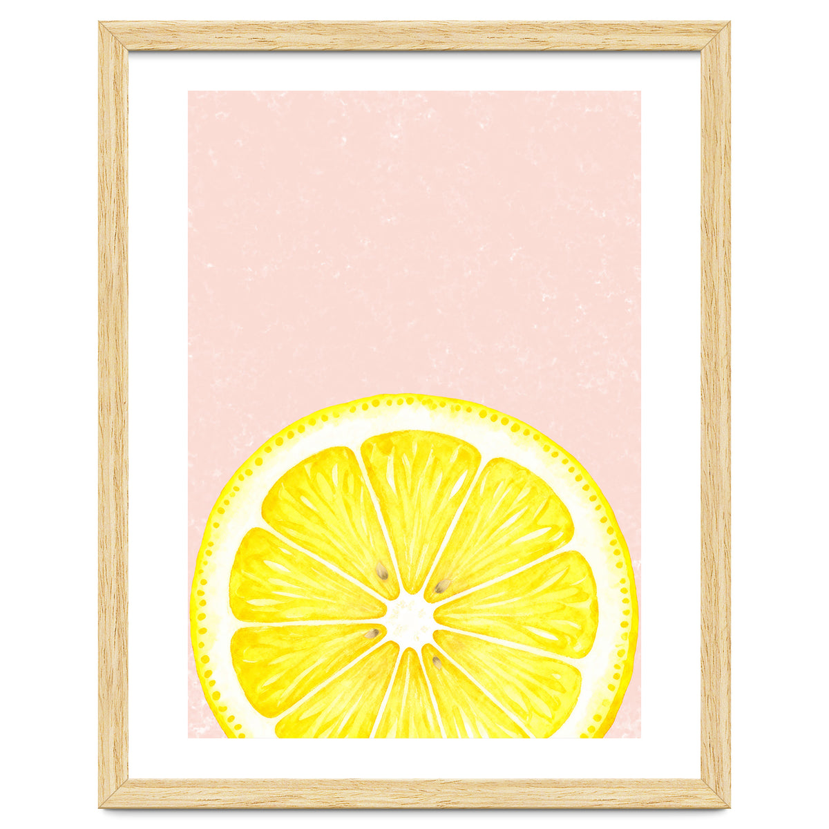 Lemon Slice, Fresh Citrus Kitchen Summer Art