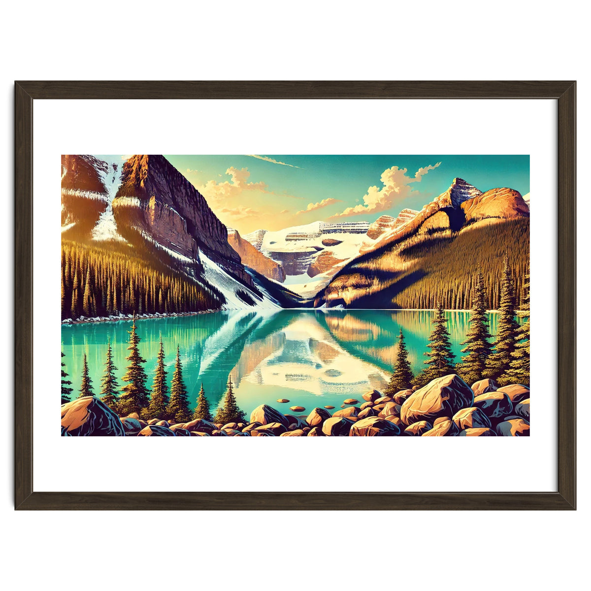 Vintage Lake Louise Banff Poster, Canada