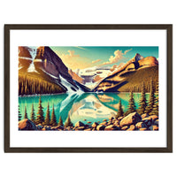 Vintage Lake Louise Banff Poster, Canada